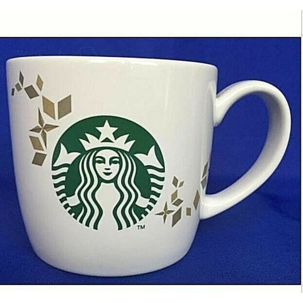2013 Starbucks Siren Mug Christmas Holiday Collection Coffee Mermaid Green White